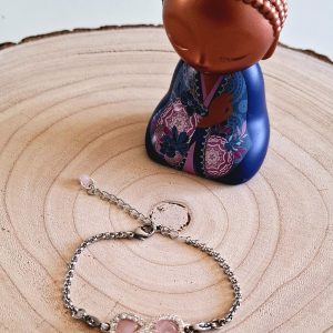 Bracelet Infini Quartz Rose