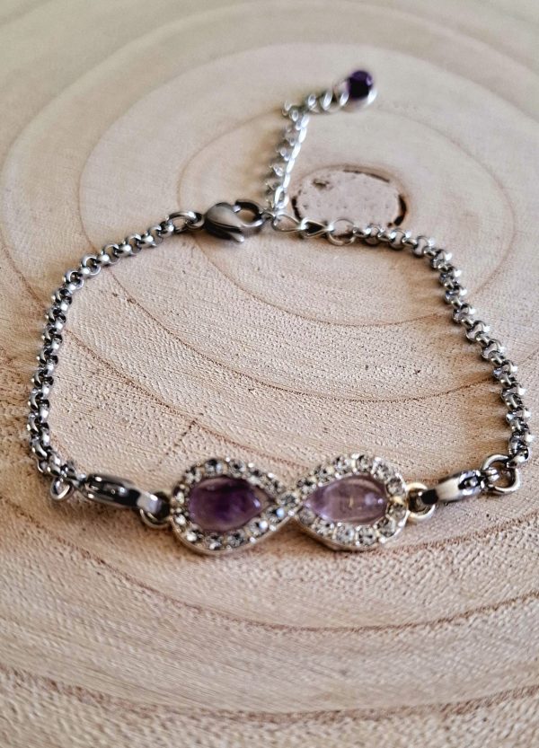 Bracelet Infini Améthyste – Image 2