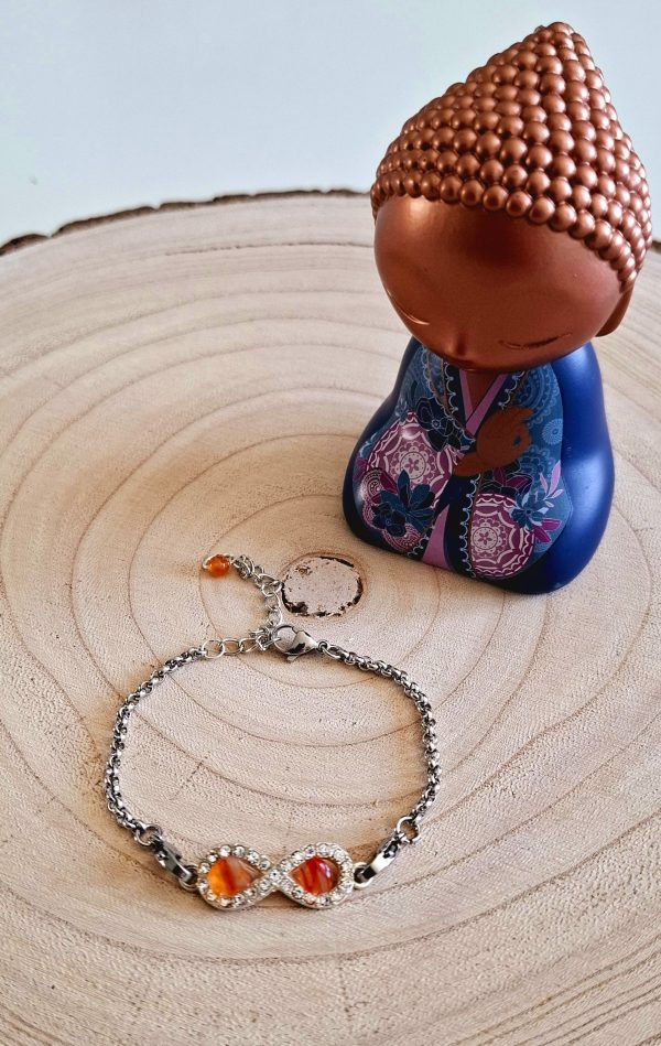Bracelet Infini Cornaline