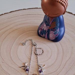Bracelet cabochon Améthyste