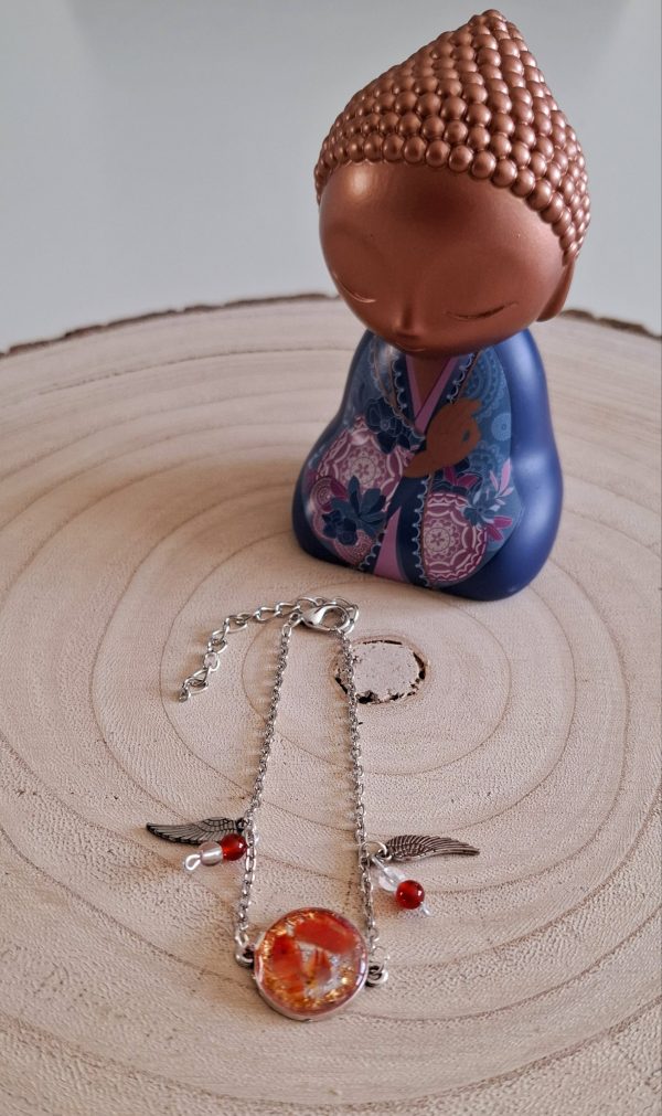 Bracelet cabochon Cornaline