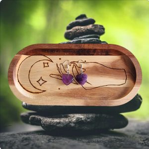 Boucle coeur Améthyste