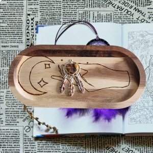 Pendentif Attrape rêve/pierre oeil de tigre