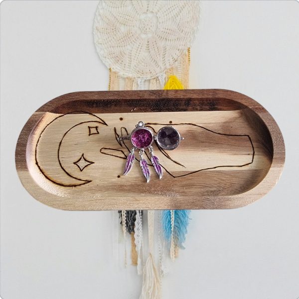 Pendentif Bola Attrape rêve/pierre Améthyste – Image 2