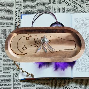 Pendentif Bola Attrape rêve/pierre  Tourmaline multicolore