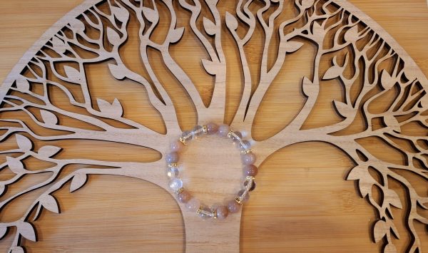 Bracelet Pierre de Soleil/ Cristal de roche – Image 2