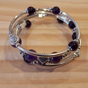Bracelet accordéon Améthyste
